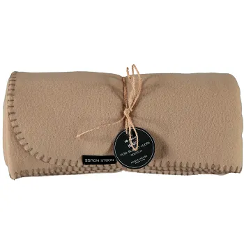Fleecepläd Isak Beige 130x170cm.