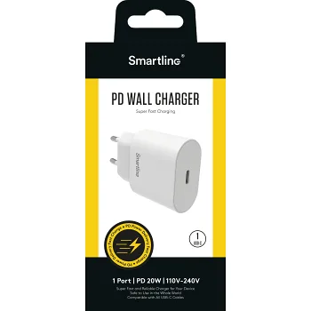 Mobilladdare usb-c 20w pd Smartline.