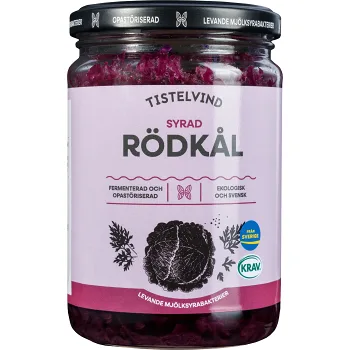 Rödkål Naturligt Syrad KRAV 350g Tistelvind.