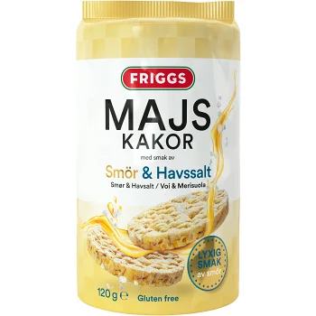 Majskaka Smör och havssalt 120 g Friggs.