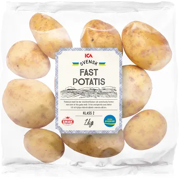 Fast potatis 1kg Klass 2 ICA.