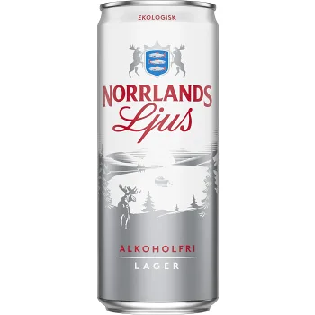 Öl Ljus Alkoholfri Ekologisk 33cl Norrlands Guld.