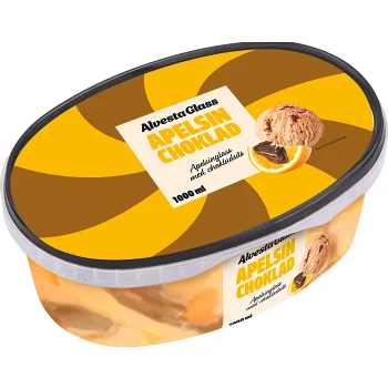 Glass Apelsinchoklad 1000ml Alvestaglass.