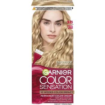 Hårfärg Crystal Beige Blond 9.13 1-p Color Sensation Garnier.