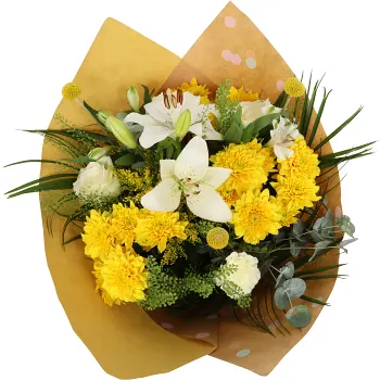 Bukett Påsk 50cm gul.