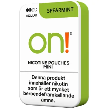 on! Nikotinpåse Spearmint 6,4g.