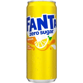 Läsk Lemon 33cl Fanta Zero.