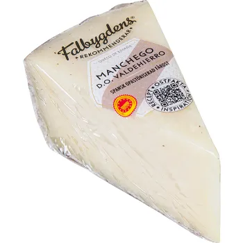 Ost Manchego Valdehierro Opastöriserad lagrad ca 150g Falbygdens.