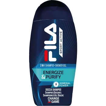2in1 Schampo&amp;Duschgel Energize&amp;Purify 250ml FILA.