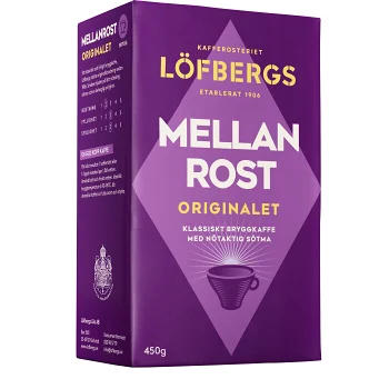 Bryggkaffe Mellanrost 450g Löfbergs.