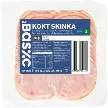 Kokt Skinka 300g ICA Basic.