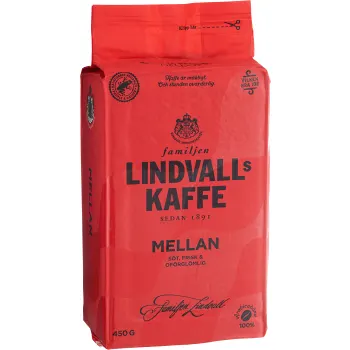 Bryggkaffe, mellanrost, 450g, Lindvalls kaffe.