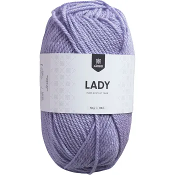 Garn Lady Syrenlila 50g Järbo.