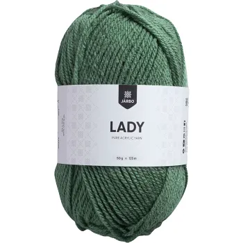 Garn Lady Kakigrön 50g Järbo.