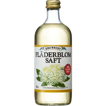 Saft Fläderblom 500ml Brunneby.
