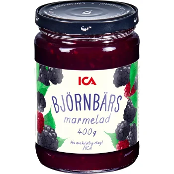 Björnbärsmarmelad 400g ICA.