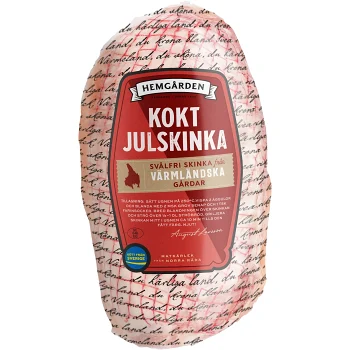 Julskinka Färdigkokt ca 1500g Hemgården.
