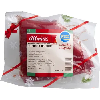 Nötrulle Rimmad ca 800g Allmans.