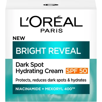 Dagkräm Bright Reveal Dark Spot Hydrating Cream SPF50 50ml Loreal Paris.
