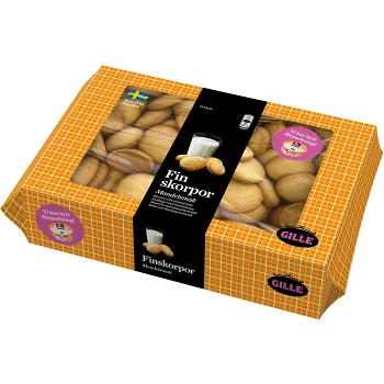 Finskorpor med mandel 600 g Gille.