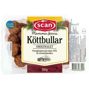 Köttbullar Stekta 350g Scan.