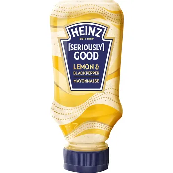 Mayo Lemon Black Pepper 220ml Heinz.