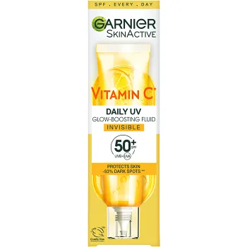 Ansiktskräm Vitamin C Daily UV Glow Boosting Fluid Invisible SPF50 40ml Garnier.