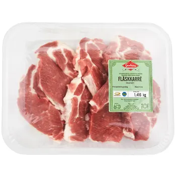 Fläskkarré Skivad Benfri ca 1,3kg Skövde Slakteri.