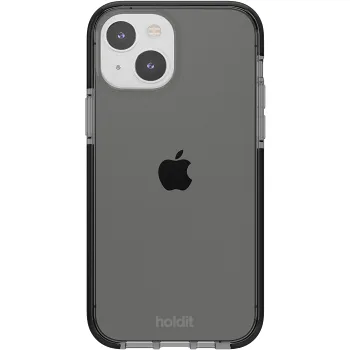 Skal Seethru iPhone15 svart holdit.