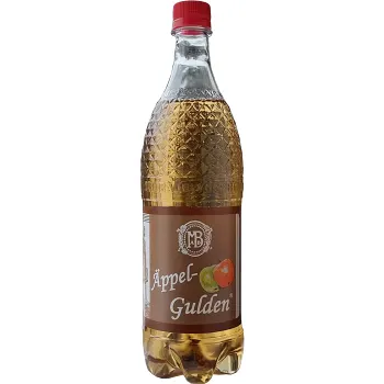 Kolsyrad läskedryck Äppelgulden 1l Mora Bryggeri.