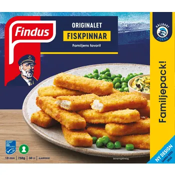 Fiskpinnar 750g Findus.