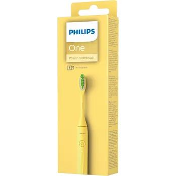 Eltandborste One gul Philips.