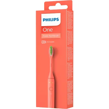 Eltandborste One korall Philips.