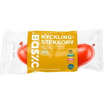 Kycklingstekkorv 550g ICA Basic.