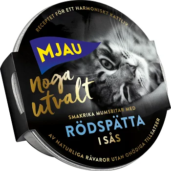 Kattmat Våt Noga utvalt Rödspätta 85g Mjau.