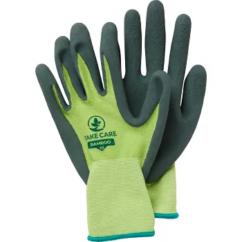 Bambuhandske stl 10 1 Styck TAKE CARE.