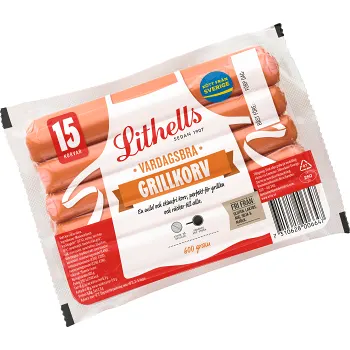 Grillkorv Vardagsbra 600g Lithells.