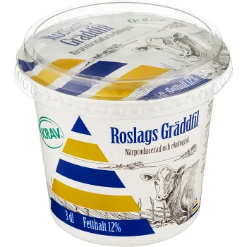 Gräddfil 12% KRAV 300ml Roslagsmjölk.