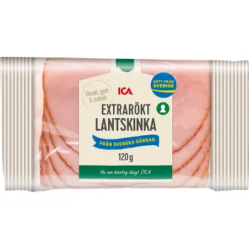 Lantskinka Extrarökt 120g ICA.