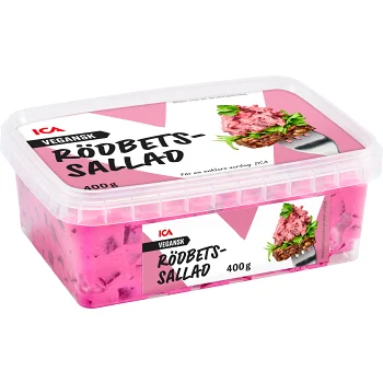 Rödbetssallad vegansk 400g ICA.
