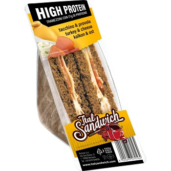 Sandwich Fullkorn Kalkon 130g Italsandwich.