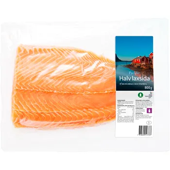 Laxfilé Färsk Upptinad 800g Pacific.