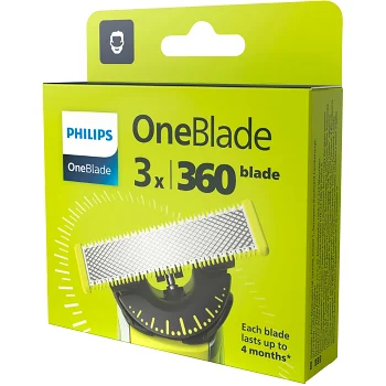 OneBlade 360 reservblad 3-pack QP430/50.