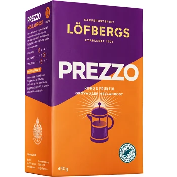 Bryggkaffe Prezzo Mellanrost 450g Löfbergs.