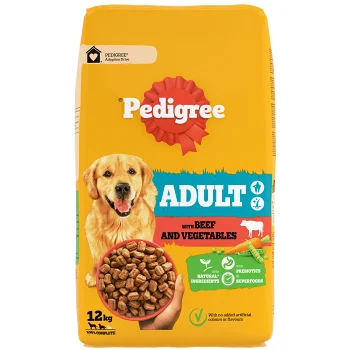 Hundmat Adult Oxe&amp;Grönsak 12kg Pedigree.