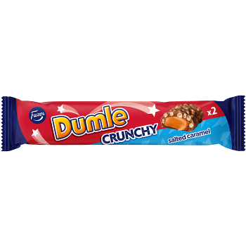 Chokladstycksak Dumle Crunchy Salt Karamell 55g Fazer.