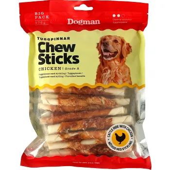 Tuggpinnar Kyckling 375g Dogman.