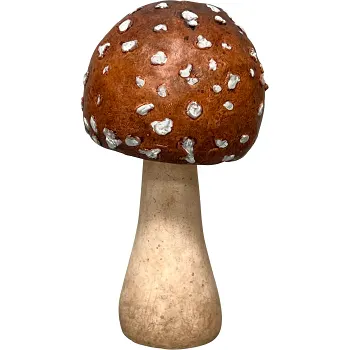 Svamp 14cm brun och vit Festive.