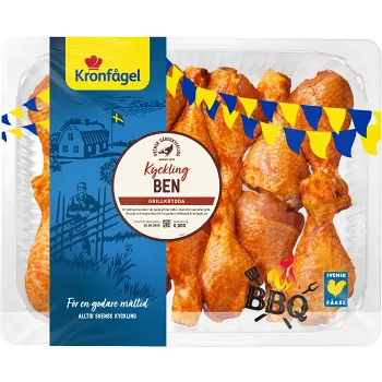 Kycklingben med Grillkrydda ca 1,8kg Kronfågel.