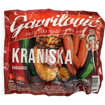 Kranjska Rökt korv 300g Gavrilovic.
